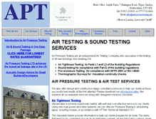 Tablet Screenshot of airpressuretesting.net